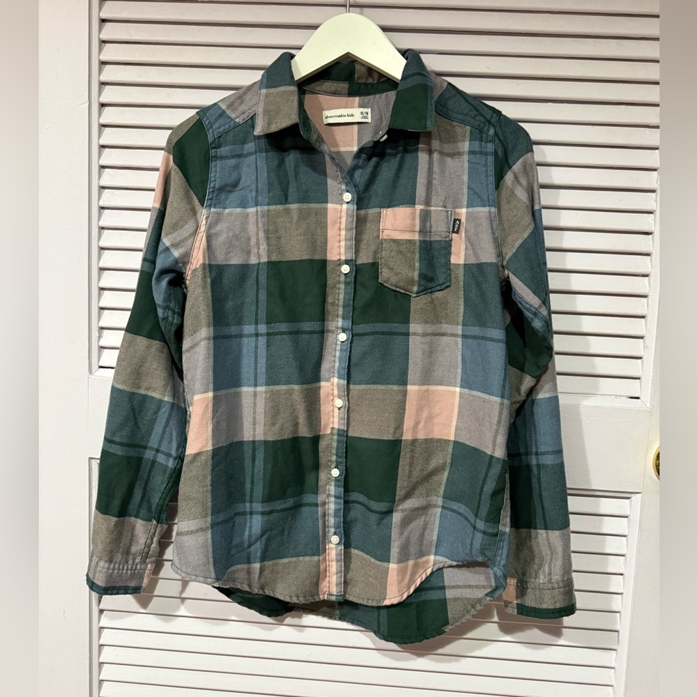 Abercrombie Kids Flannel Shirt Girls Size:15/16